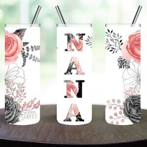 "NANA" Stainless Steel 20oz Skinny Tumbler